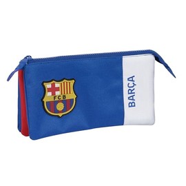 Safta F.C. Barcelona 2nd Team - Pencil Case for Children, Comfortable and Versatile, Quality and Durability, 22 x 3 x 12 cm, Blue and Maroon, Blue/Granate, Estándar,, Blue/Grenade, Casual