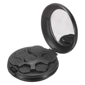 uxcell Coin Dispenser Case, Portable Hard Case Organizer and Storage for Coin, Small Money Sorter Car Change Coin Holder for Collectors Purse Wallet, Black