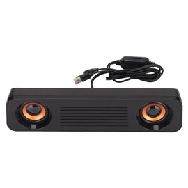 Sound Bar for TV, Wired TV Extension Speakers Single Stereo Speakers Home Theater Stereo Sound Bar Portable USB Speaker Subwoofer, for PC Desktop Laptop Tablet