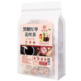 Black sugar red jujube ginger silk tea 10.58 oz (12g×25packets) Ginger flavor Jujube tea 黑糖红枣姜丝茶300g