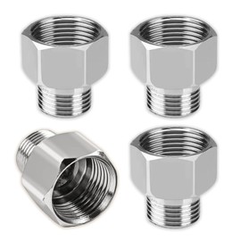 1/2” Female to 3/8” Male Adapter, 4 Pcs Stainless Steel Reducer Reducing Adapter 1/2" BSP Female x 3/8" BSP Male Hose Connectors for Pipe Connecting Conversion