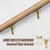 HOME MASTER HARDWARE Handrail Stair Brackets 3" Heavy Duty Staircase