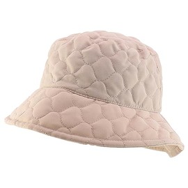 Armycrew Lightweight Packable Warm Quilted Bucket Hat - Beige