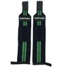 Tunturi Wrist Guards Unisex Black/Green Pack of 2
