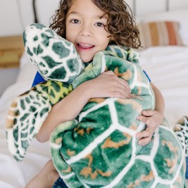 Melissa & Doug Giant Sea Turtle - Lifelike Stuffed Animal (Nearly 3 feet Long)