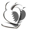 Destination Vinyl ltd Great Coasters (Set of 4) Heart -