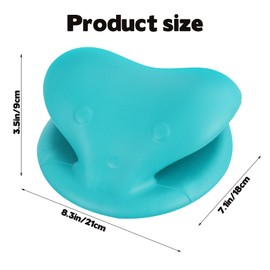 Hair Washing Station for Kids,7.3 x 6.9 in Ergonomic Kids Hair Washing Station,Sink Hair Washing Neck Pillow for Wash Time,Portable Hair Wash Basin for Children on Bathtub,On Floor,or Sink（Green）