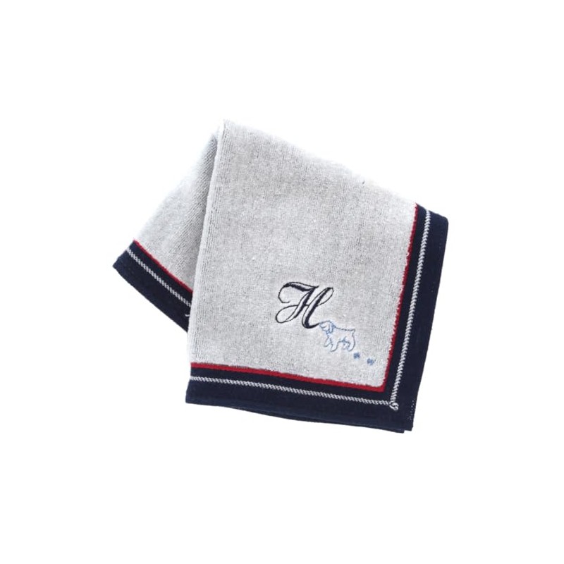 Kitamura 000131 Initial Towel Handkerchief Unisex Women's Towel Hand Towel