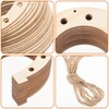 24pcs Unfinished Wooden Horseshoe for Crafts: 6X7 Inch Blank Graffiti