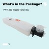 YUANQIMM WT-860 Waste Toner Bottle WT860 Container Box High Capacity