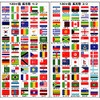 stk 120 countries rectangle waterproof vinyl chloride flag sticker sticker