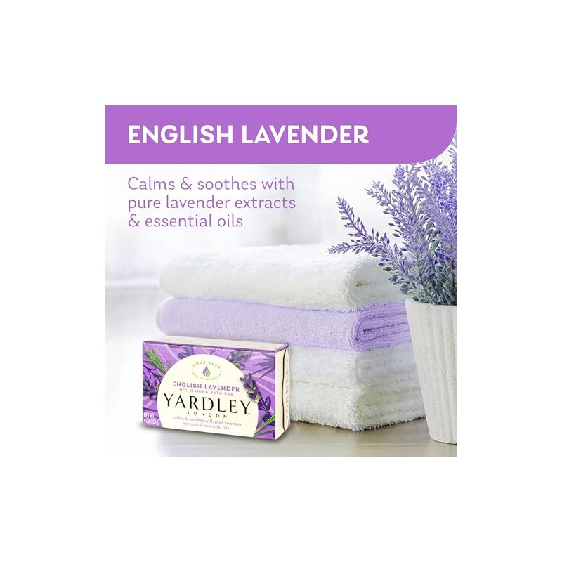 Yardley Bar Soap, English Lavender, 2 Count