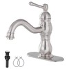 Bathroom Faucet Brushed Nickel GGStudy 360° Swivel Bathroom Vanity Faucet
