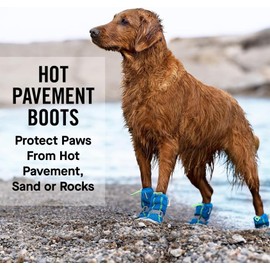 Canada Pooch Dog Boots for Hot Pavement - Dog Boots & Paw Protectors with Anti Slip Rubber | Water Friendly, Breathable Dog Shoes for Hot Days, Great for Dogs Neon Pink - Size 3