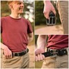 Gusti Leder Leather Belt - Trowel Simple Belt with Silver