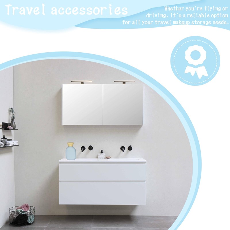 AnRui 100ML Refillable Shampoo and Conditioner Bottles with Flip Cap,