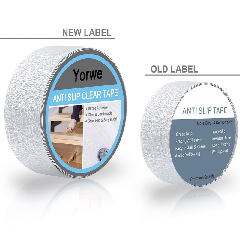Yorwe Anti Slip Tape Transparent, More Clear and Comfortable Safety