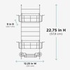 Zenna Home Shower Caddy Hanging Over the Shower Door Organizer,