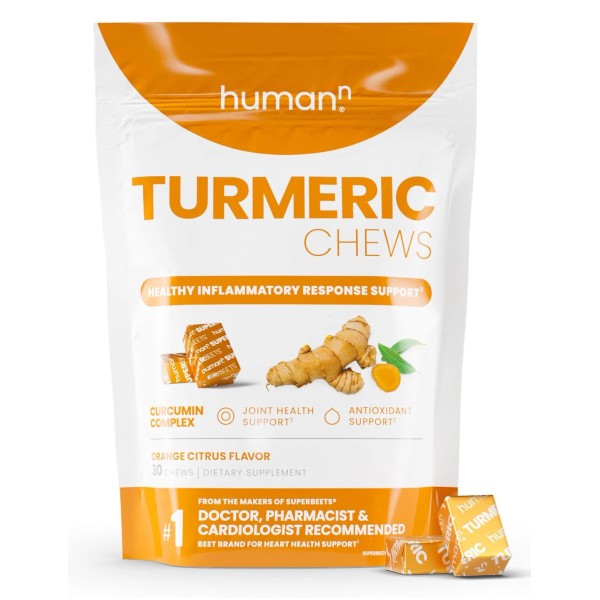 humanN Turmeric Chews Supplement – Clinically Studied High Absorption Curcumin