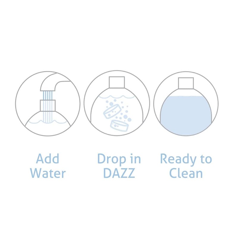DAZZ Natural Cleaning Tablets - Window & Glass Cleaner Refill
