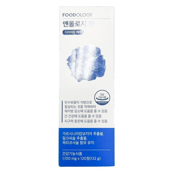 Foodology Manology Cut 1100mg x 120 tablets in / 푸드올로지