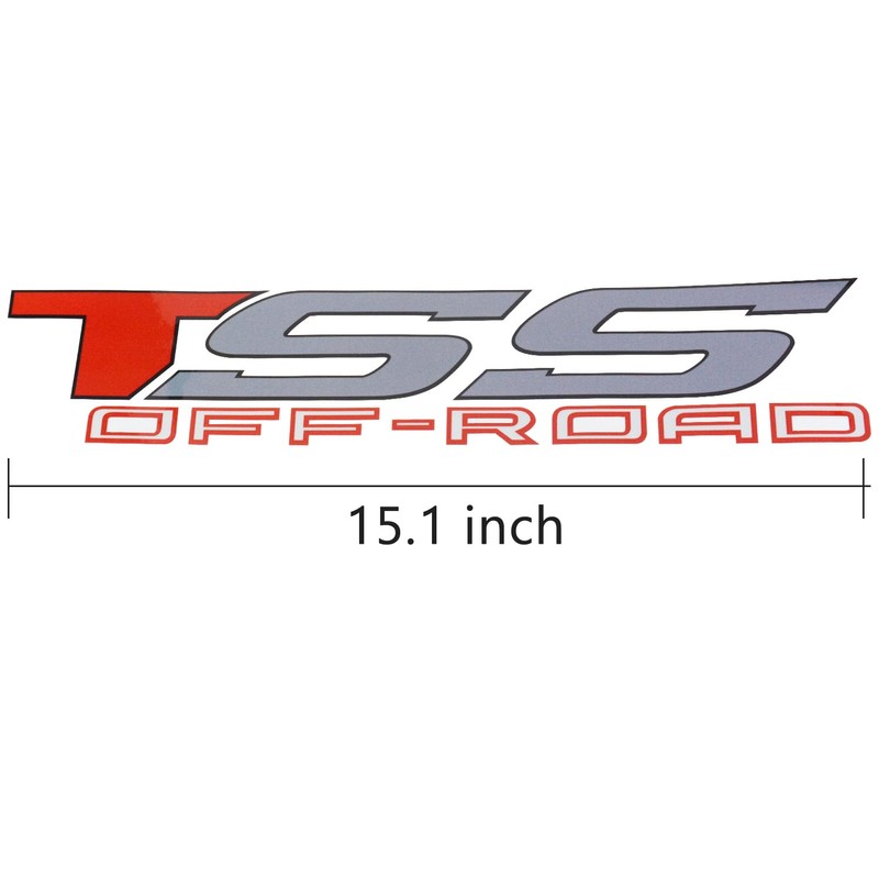 Pair Set TSS Off Road 4x4 Decal Sticker Vinyl Fit