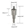 25mm HSS Tungsten Carbide Hole Saw, TCT Cutter Drill Bit