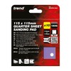 Trend 115 x 115 mm Quarter Sheet Sanding Pads, 150