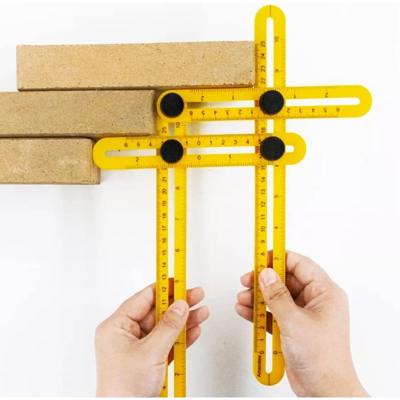 Multi high-precision angle ruler carpentry, joinery and construction folding move,