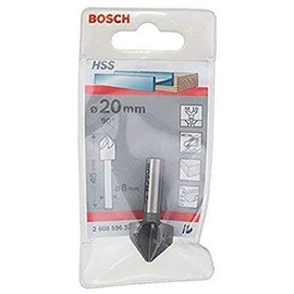 Bosch 2608596373 90° Countersink Bit Shank, 8mm x 20mm, Silver