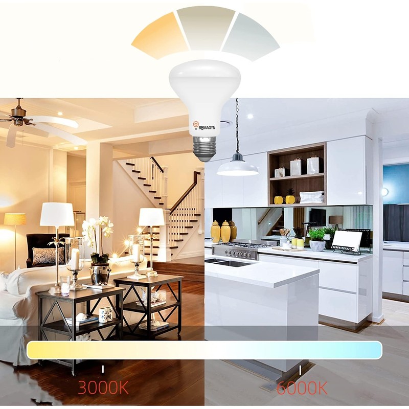 BHMAOYN LED E27 R80 Reflector Lamp 12 W, 3 Levels