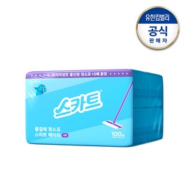 Scott wet mop cleaning cloth smart basic large 100 sheets (large capacity) / 스카트 물걸레청소포 스마트베이직 대형 100매(대용량)