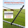 VEVOR Chain Link Fence Extensions, 9 Packs 27.4" Extension Height,
