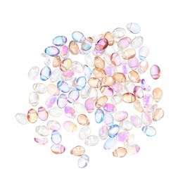 Vaguelly 100pcs Candy Color Crystal Nail Art Diamonds DIY Decorative Manicure Gems for Stunning Nail Designs and Creative Craft Projects