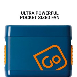 Go Travel Pocket-Sized Travel Fan, Portable Fan with Retractable Blades, Discreet, Battery-Powered Mini Fan, Travel Essentials