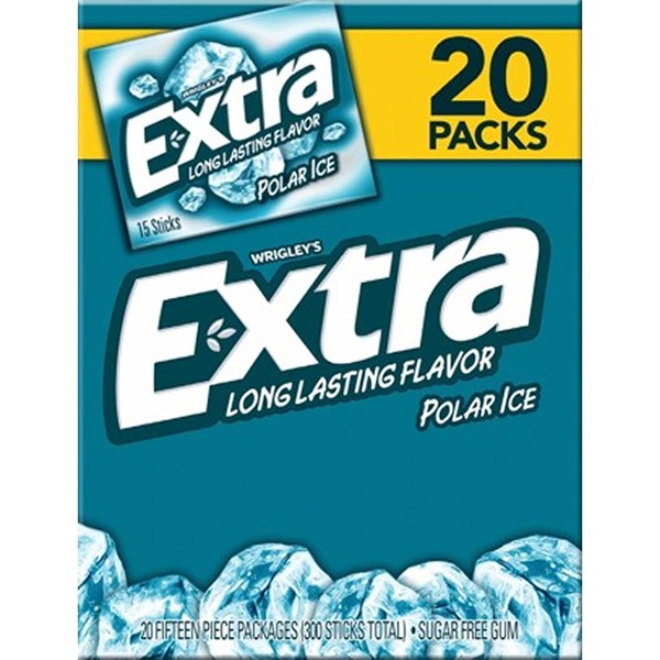 Wrigley's Extra Polar Ice Gum, 20 Pack/15 Count