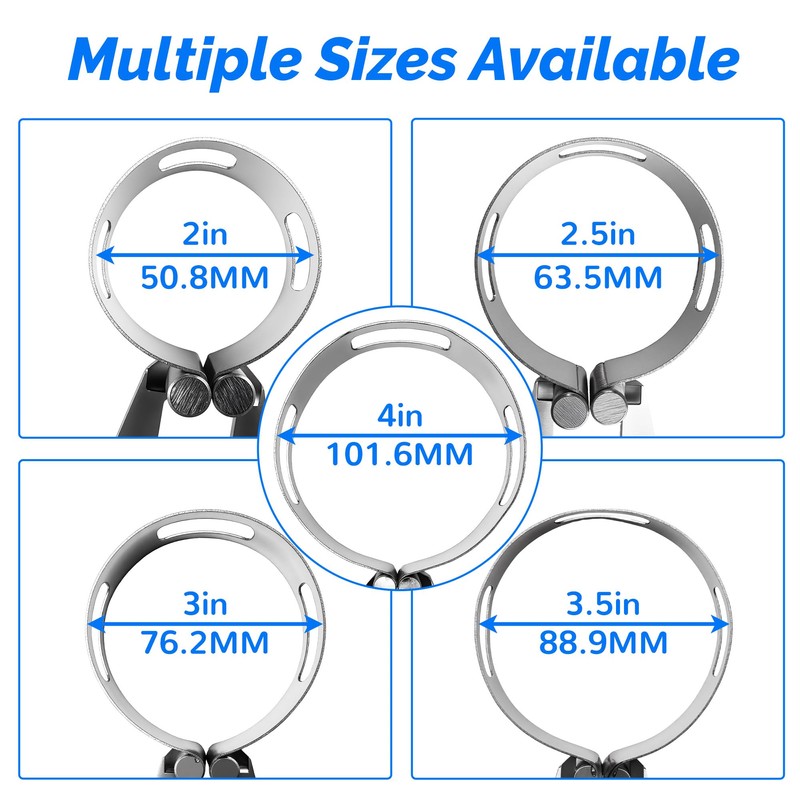 2" (50.8mm) Exhaust Tacking Band Clamp-On for Welding & Fabrication