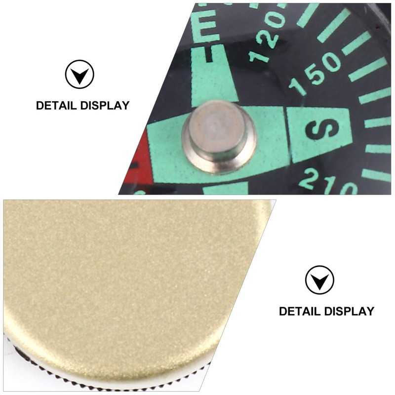 TEHAUX Compass, Keyring Scale, Compass, Compass, Compression, Fluorescent, Waterproof, Lightweight,