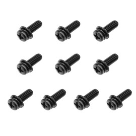 Be In Your Mind 10 Sets M4 12mm Cross Mounting Screws and Washers Monitor Wall Mount Screws Suitable for TV Wall Bracket