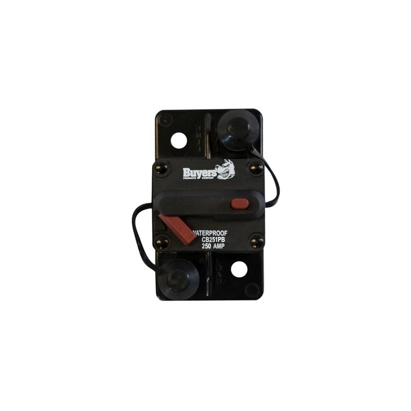 Buyers Products CB251PB 250 Amp Circuit Breaker with Manual Push-to-Trip