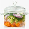 3L Glass Cooking Pot with Heart-Shaped Lid (3.2 Qt/3000ml). Efficient