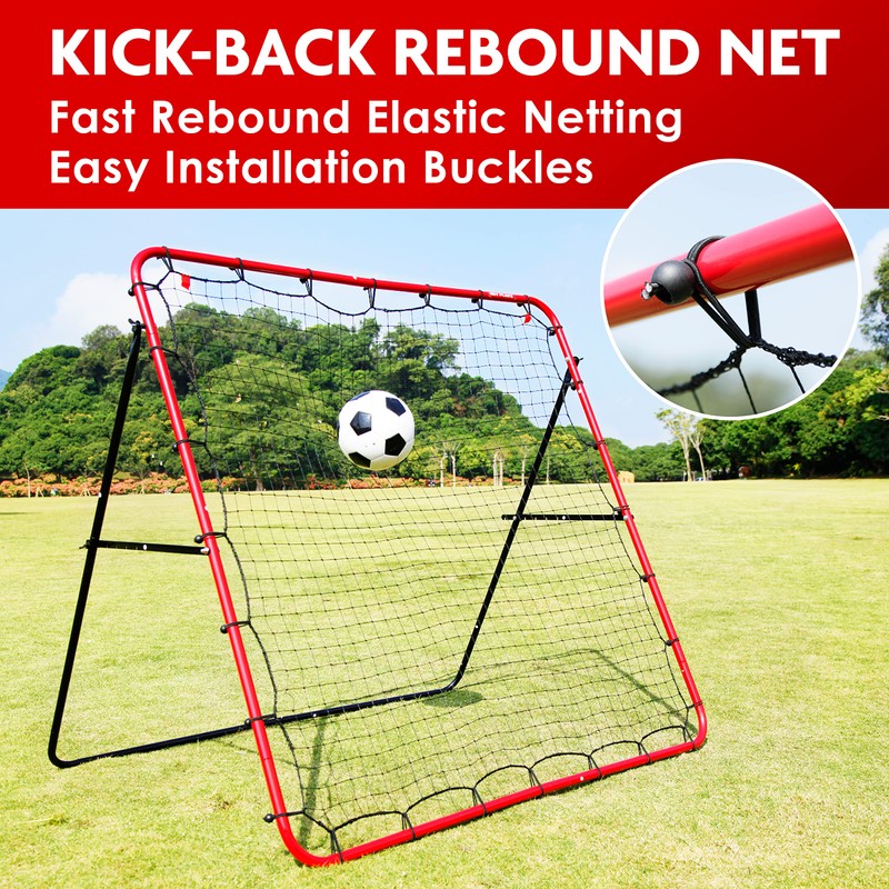 Soccer Rebounder, Kickback Rebound Net - Football Training Gifts, Aids
