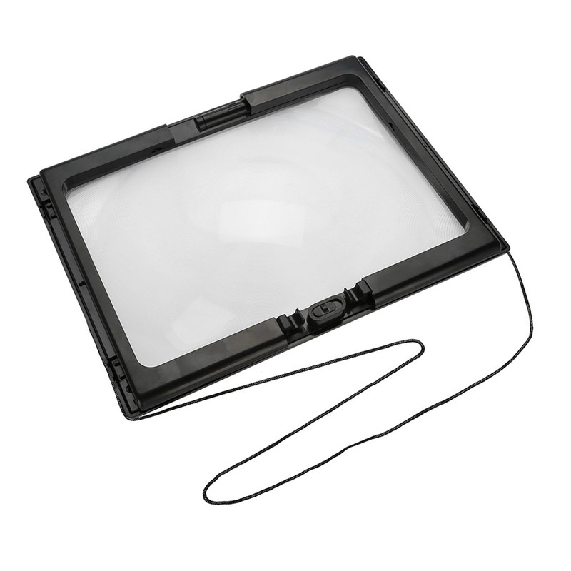 Foldable Ultrathin A4 Full Page Magnifying Glass with 3X Magnifier