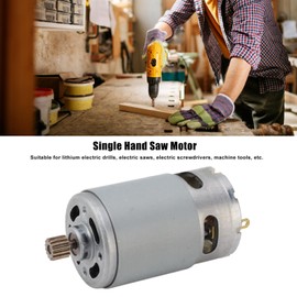 Fockety RS550 DC Motor 8.2 mm 14 Teeth Gear Micro Motor, 21V 29800RPM Electric Saw Motor for Mini Saw Reciprocating Saw Single 18000 RPM Hand Saw for DIY Hand Drill Chainsaw
