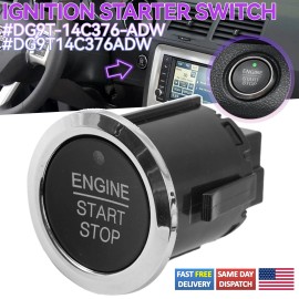 Unbranded For Ford Edge Fusion 2015-2020 Start Stop Ignition Switch Button DG9T-14C376-AD