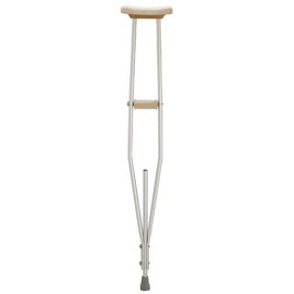 Crutches Child Lofstrand Featherweight Aluminum Under-arm Crutches Assembled with Wing nut Adjustment. Recommended Patient Height for Child Size is 3'5" to 4'2". Crutch Height adjusts 29" to 35"