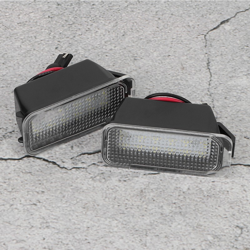 1 Pair DC12V 3200K 18 LEDs Number Plate License Panel