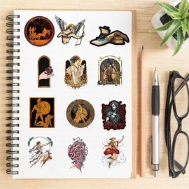 Greek Mythology Stickers 50 Pack Vinyl Laptop for Adults Kids Father Mother Teens Teachers for Waterbottles Laptop Pad Phone Computers Refrigerator