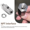 MLY 1 PC 1/8 NPT Tee Oil Pressure Sensor Adapter,