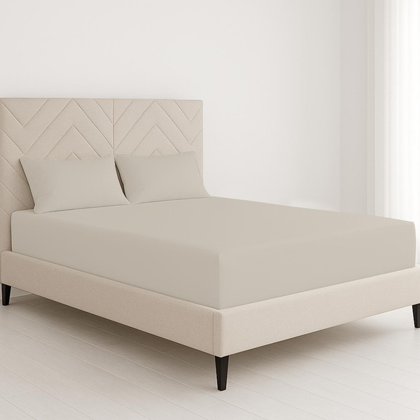 ChComfort Deep King Size Fitted Sheet with 2 Matching Pillowcase